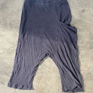 High-Waisted Drop-Crotch Culotte Pants